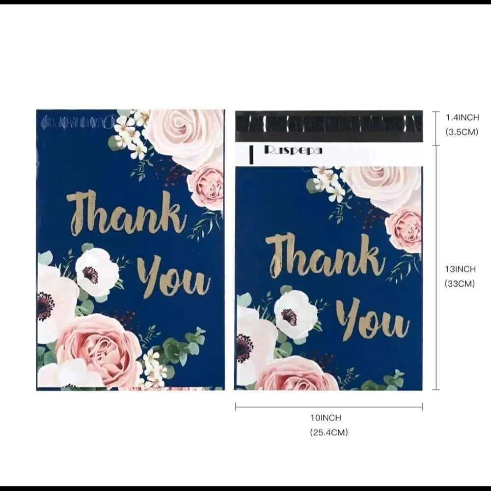 Poly Mailers MIX THANKS 10x13 14.5x19 30pcs 30stic